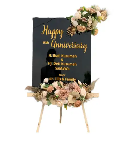 Papan Bunga Akrilik Wedding Venue Leuwiliang